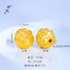 Puzuoqiang Color-Preserving Oro de Arena Antigua DIY Accesorios Flor de Peonía Rosa Dragón Cuentas Separadoras Cuentas de Barril Pulsera Collar Cuentas