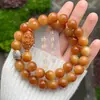 Agita las explosiones de sonido corazón material viejo pulsera de bodhi nube de fuego cuentas redondas doble círculo texto jugar cuentas de mano venta directa de fábrica