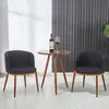 Juego de Mesa y Sillas de Negociación Imitación Madera Maciza Nórdica, Sillas Modernas Minimalistas, Mesa Redonda Creativa para Ocio, Sillas de Comedor para Cafetería y Tienda de Té de Leche