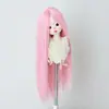 Peruca para Boneca BJD 346 Folha Luo Li Acessórios de Cabelo para Vestir Boneca Franja Longa Cabelo Longo Liso Múltiplas Cores Disponíveis