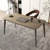 Mesa de escritorio para oficina, escritorio simple de lujo ligero, mesa de estudio para dormitorio en casa, escritorio de escritura para estudiantes, mesa rectangular