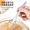 Cuchara Espesa de Acero Inoxidable 316 para Niños, Adecuada para Comer, Cuchara para Suplementos Alimenticios de Bebé para el Hogar, Cuchara para Alimentar, Cuchara de Fondo Plano