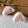 Asas de anjo de pelúcia Tecido Orelhas Fita Arco Decoração Lace Bordado Pano Adesivo Feito à Mão DIY Material