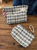 Bolsa de cosméticos de alta qualidade estilo Chanel bolsa de armazenamento tecida portátil para viagem bolsa de higiene pessoal bolsa interna clutch