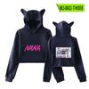 Sudadera con capucha periférica de dibujos animados NANA NANA NANA Ozaki, suéter sexy con orejas de gato para mujer de otoño