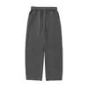 Design de Emenda Dividida Calça de Moletom Cimitarra Calças Casuais Outono Nova Silhueta Calças Largas com Caimento Calças Esportivas Americanas