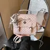 Mochila Floral con Lazo Estilo Japonés y Coreano Modelo Nuevo 2026 Mochila para Mujer Estilo Universitario Bolso de Hombro Multifuncional