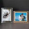 Porta-retrato de 6 polegadas moldura vazia cristal porta-retrato A4 display de mesa Beads Perler Bai Xi Tu Porta-retrato de 7 polegadas ponto turístico sala de chá decoração moldura de aniversário de casamento