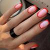 Rojo Chili Delicado y Hermoso Arte de Uñas con Glitter Francés Doble Mediano y Largo Cuadrado Europeo Piezas de Arte de Uñas Usables Removibles Europeo y Americano