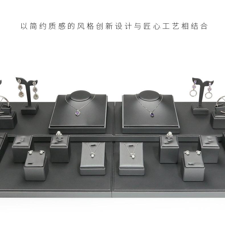 A015-(48-14)银灰色拉丝平柜展示道具-(今伟创系列