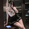 Fragancia para Escuchar por la Noche Lencería Coqueta Pura Sexy Disfraz de Discoteca Uniforme de Secretaria Seductora Burlona Conjunto de Pijama