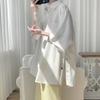 Camisa de Seda de Hielo Plisada con Botones para Hombre de Manga Corta Verano Delgada ins Moda Rufián Guapo Estilo Hong Kong Holgada Talla Grande Camisa Casual