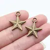 24x19mm 2,1g Liga Multicolorida Acessórios para Roupas Pingente Estrela de Cinco Pontas
