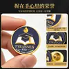 Insignias metálicas personalizadas para círculos políticos transfronterizos, celebraciones de aniversario de empleados corporativos, insignias creativas de esmalte, emblemas de campus y insignias de clase
