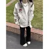 Jaqueta de Algodão Bordada Estilo Retrô Americano para Homens, Casaco de Inverno Engrossado com Capuz e Gola de Pelo, Jaqueta Puffer de Estilo de Alta Qualidade