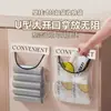 Organizador de Almacenamiento de Bolsas de Basura Organizador de Almacenamiento de Bolsas de Plástico para Cocina Montado en la Pared Cinta Mágica Bolsillo de Malla de Gran Capacidad Caja