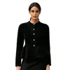 Elegante cardigã estilo tweed branco para mulheres, nova coleção outono/inverno 2026, com cintura ajustada, top versátil, único e deslumbrante