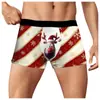 Avatar de Rena de Natal Transfronteiriço Europeu e Americano Impresso em 3D Respirável e Confortável Cueca Boxer Personalizada Masculina
