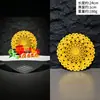 Decoración de Plato de Sashimi Japonés con Flores y Hierbas, Platos de Barbacoa Japonesa Adornados con Mariscos, Decoraciones Artísticas de Platos de Mariscos