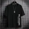 Camiseta de Manga Corta para Hombre Verano Cuello Redondo Holgada Media Manga Ropa Superior Estilo Coreano Camiseta Base Casual Transpirable para Adolescentes y Estudiantes