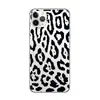 16 Funda de Teléfono de Estampado de Leopardo de Moda de Alta Transparencia 17 Adecuada para 14Pro Max Funda Protectora 13 Funda Suave Anti-Caídas 15 para Mujeres