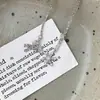 Collar de Copo de Nieve Incrustado con Diamantes de Plata de Ley S925 para Mujer, Cadena para Clavícula de Diseño de Nicho Retro de Lujo Ligero, Popular en Xiaohongshu