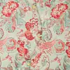Chaleco de Manga Corta de Cuello Alto Estilo Chino de Gama Alta, Serie "Flores en Flor", Chaqueta Chaleco Delgada de Primavera Estilo Chino con Botones de Perlas