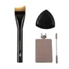 Brocha Nueva para Base de Maquillaje, Brocha para Base de Maquillaje con Forma de Media Luna, Ligera y Sin Marcas, No Absorbe el Polvo, Brocha para Base de Maquillaje Cola de Pez, Set de Brochas de Maquillaje Cangzhou