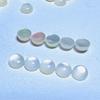 Perla natural ostra plana lisa redonda 2-4M joyería de mariscos blancos con piedra