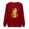 Suéter de punto de cuello redondo de moda de estación independiente de Amazon para Halloween con calabaza, suéter para hombre y mujer