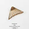 Pinza para el pelo de aleación de zinc mate simple dorada, pinza de tiburón grande para el baño, pinza para el pelo, accesorios para el pelo retro europeos y americanos