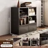 Estante Gabinete de Armazenamento de Chão Montado na Parede Grande Capacidade Gabinete de Entrada Sala de Estar Gabinete de Exibição para Casa Gabinete de Armazenamento de Múltiplas Camadas