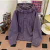 Chaqueta con capucha estilo americano para hombre y mujer, Primavera y Otoño 2026, holgada y versátil, cortavientos e impermeable, abrigo casual para exteriores