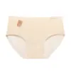 Ropa interior de algodón puro natural grado 7A para mujer, tiro medio, 100% algodón antibacteriano, entrepierna extendida, amigable con la piel, suave, bragas sin costuras para mujer