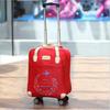Bolsa de viaje con ruedas para mujer, de gran capacidad, portátil, para viajes cortos, bolso de mano para niños y madres, tendencia para abordar, bolsa de equipaje para viajes de negocios