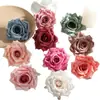 Cabeça de flor rosa diamante com borda ondulada artificial de 10cm para comércio exterior, bolas de flores transfronteiriças, materiais florais, arranjos florais, flores artificiais de casamento