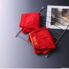 Ropa interior roja para hombre calzoncillos bóxer de algodón de color sólido venta directa de fábrica calzoncillos bóxer rojos para hombres de mediana edad