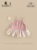 Ropa Infantil de Fruta Melocotón 2026 Verano Nuevo Estilo Conjunto de Tirantes para Niñas Atuendo Dulce de Verano Conjunto de Dos Piezas para Bebés y Niños Pequeños