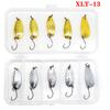 Caza y Pesca Juego de Lentejuelas Luya Makou de 5 Cajas Paquete de 10 Lentejuelas Metálicas Juego de Lentejuelas de Pez Pequeño