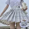 Uniforme jk falda otoño básico conjunto completo de falda a cuadros camisa manga corta corbata de lazo conjunto completo de estilo universitario japonés