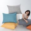 Cojín de Lino de Color Sólido, Cojín para Sofá, Cojín Grande para Respaldo para Sala de Estar y Cabecera de Cama, Funda de Cojín sin Relleno, Mirador