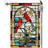 Bandeira de jardim de borboletas de primavera e verão transfronteiriça estilo vidro dupla face fazenda rural juta quintal gramado decoração externa