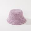 Chapéu de pescador feminino de pele de cordeiro Fishman chapéu de pescador feminino outono e inverno 2023 novo artefato de beleza coreano liso chapéu de bacia estilo japonês quente com aba pequena
