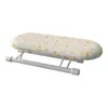 Tabla de planchar de escritorio plegable para uso doméstico, tabla de planchar portátil para planchar puños y cuellos de camisa, funda de tela extraíble para tabla de planchar