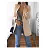 2025 Nova Moda Europeia e Americana Amazon Casual Suit Lapela Slim Cardigan Blazer Elegante para Mulheres Primavera e Outono