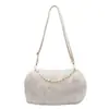 Yaozi 2026 outono precoce nova moda versátil casual simples bolsa de ombro, textura felpuda, adequada para ir ao trabalho, de mão e transversal