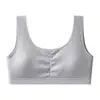 Algodón Puro Absorbente de Sudor Transpirable Anti-Caída Alta Elasticidad Tallas Grandes Ropa Interior Fina Cómoda Sujetador Push-Up Chaleco Antishock Deportivo Para Mujer