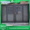 Porta lisa de alumínio para villa artística, porta lisa para pátio rural, porta dobrável elétrica de liga de alumínio para residência