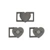 Hebilla de cierre magnético cuadrada ancho interior 15 mm interruptor de bolsa cierre magnético accesorios de hardware para equipaje candado decorativo de amor venta al por mayor