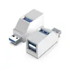 Mini estação de acoplamento três em um portátil hub usb3.0 estação de acoplamento de 3 portas divisor de alta velocidade HUB multiportas